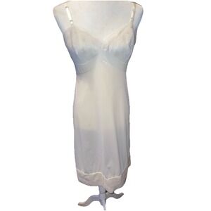 Vintage Vanity Fair Slip Foundation Antron Nylon Full Slip Size "36 Long" USA